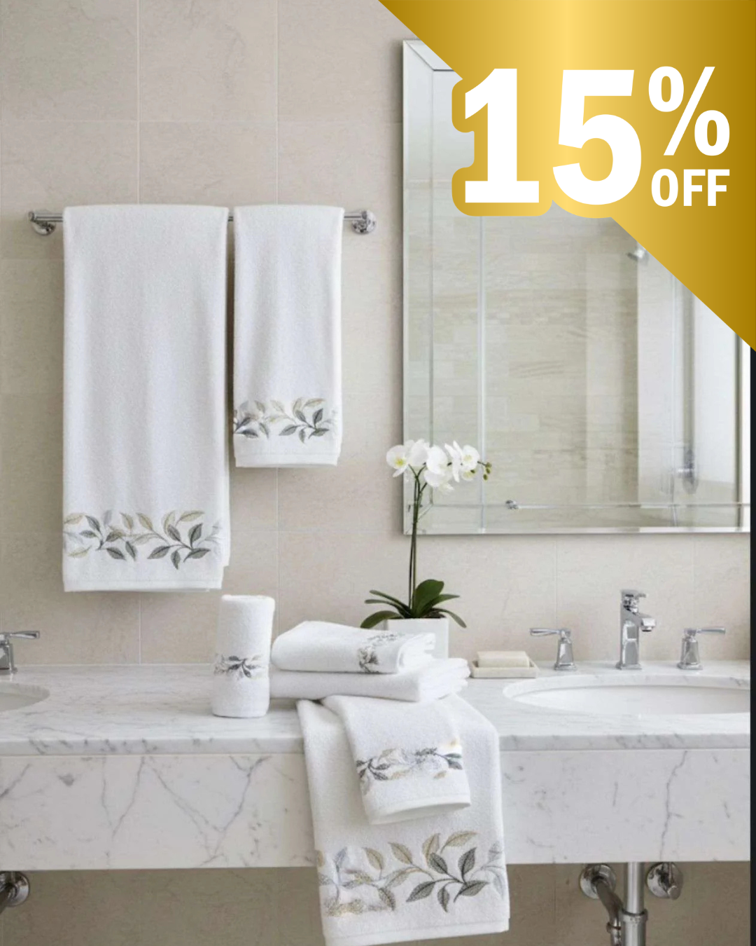 Towel & Bath Mat Set