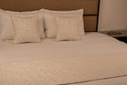 White Luxury Embroidered Cotton Bed Runner
