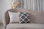Gray Xo Cushion Cover