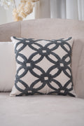 Gray Xo Cushion Cover