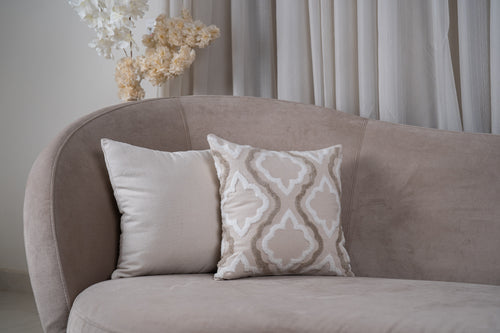 Beige Star Cushion Cover