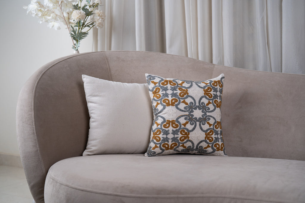 Flat White Cushion Cover