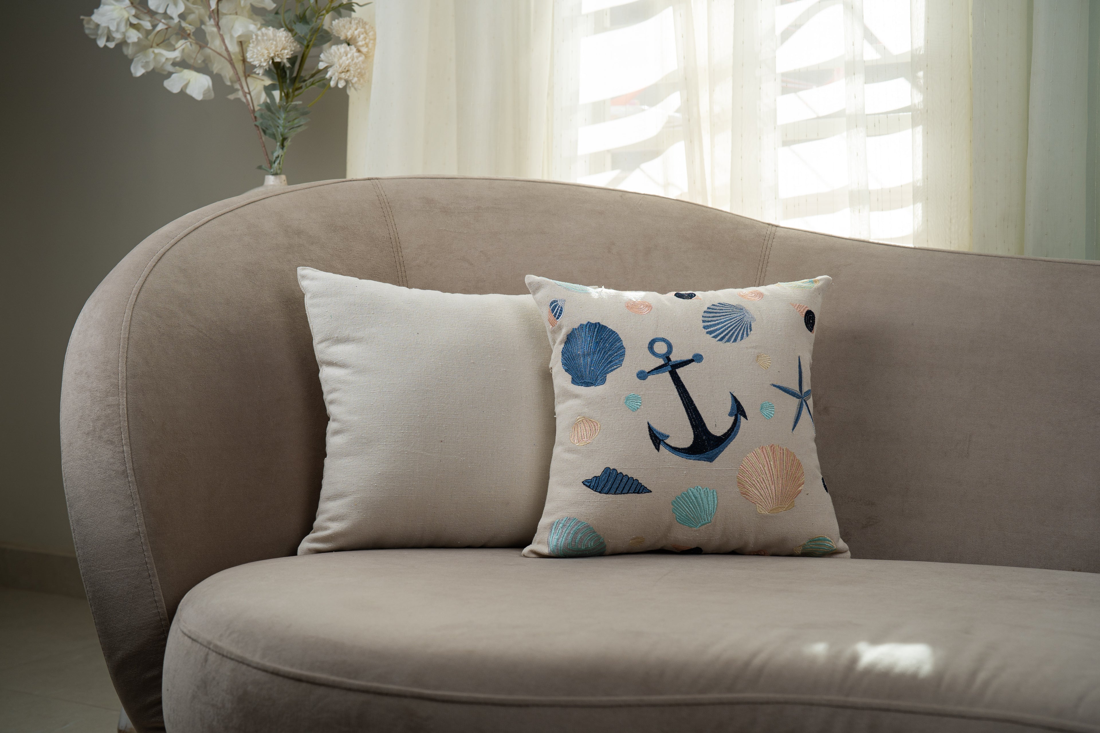 Sea Shells Cushion Cover