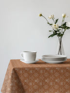Luxury Golden Damask Tablecloth
