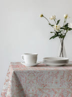 Pink Cotton / Waterproof Tablecloth