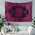 Antique fuchsia And Navy Blue Turkish Wall Tapestry