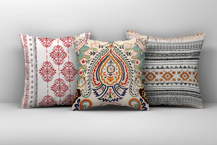 Boho Cushion Cover Set -3 Pieces