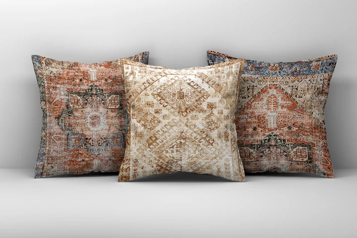 Multi Color Vintage Kilim Cushion Cover Set -3 Pieces