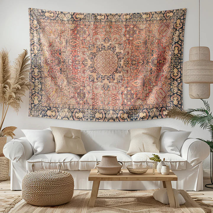 Vintage Turkish Rug Style Tapestry