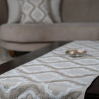 Beige Star Table Runner