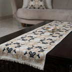 Black Arabesque Table Runner