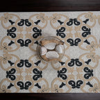 Black Arabesque Table Runner