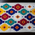 Colored Appliques Table Runner