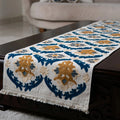 Navy Arabesque Table Runner