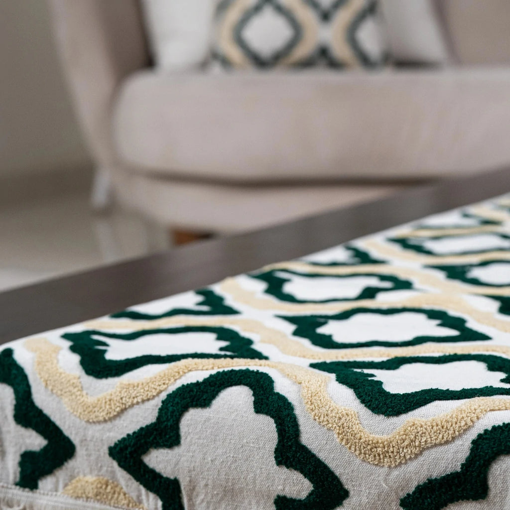 Olive Star Table Runner