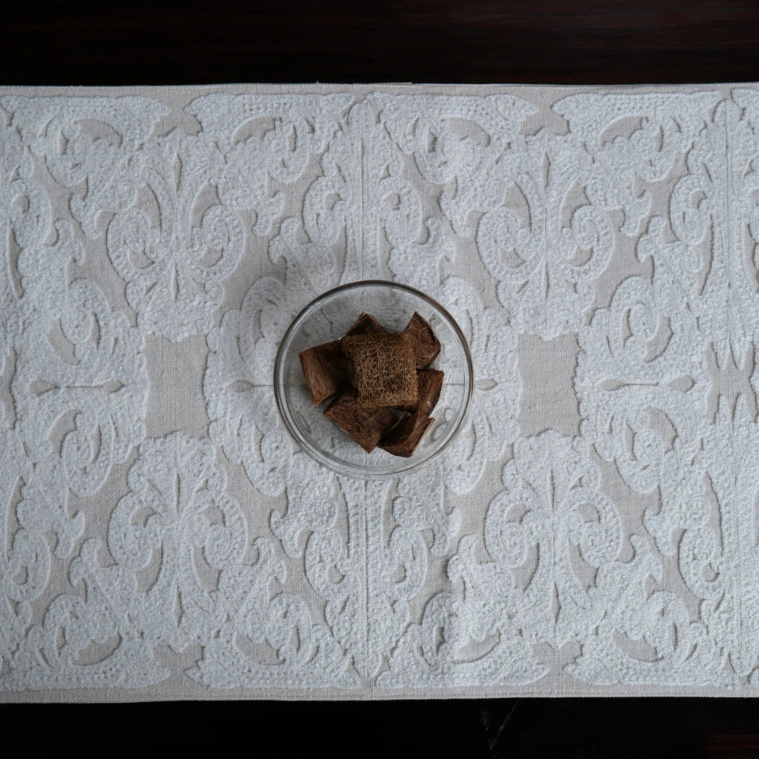 White Royal Table Runner