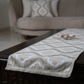 Beige Star Table Runner