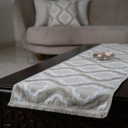 Beige Star Table Runner