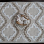 Beige Star Table Runner