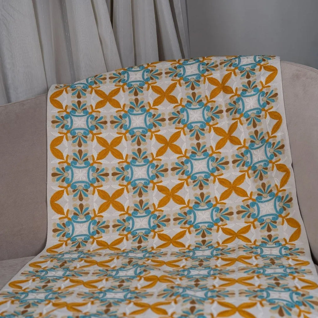 Yellow Mint Sofa Throw