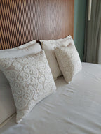 White Luxury Embroidered Cotton Bed Runner