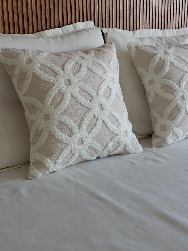 White XO Cushion Cover