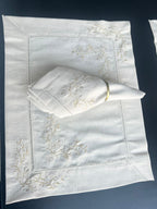 Kmt Luxury Embroidered Table Linen Collection – 100% Egyptian Cotton & Linen