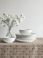 Brown Patterned Rectangle Tablecloth