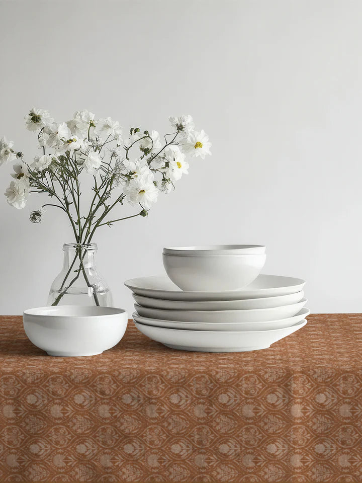 Luxury Golden Damask Tablecloth