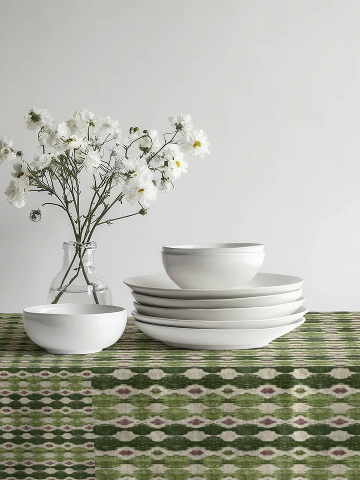 Geometric Green Pattern Tablecloth
