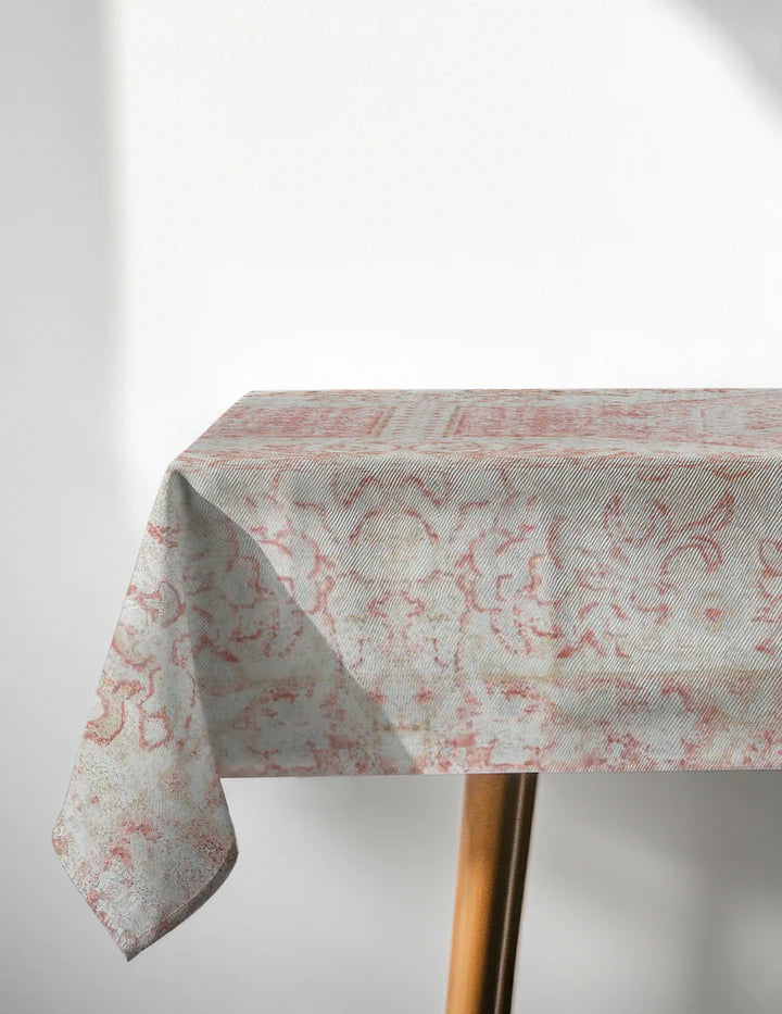 Pink Cotton / Waterproof Tablecloth