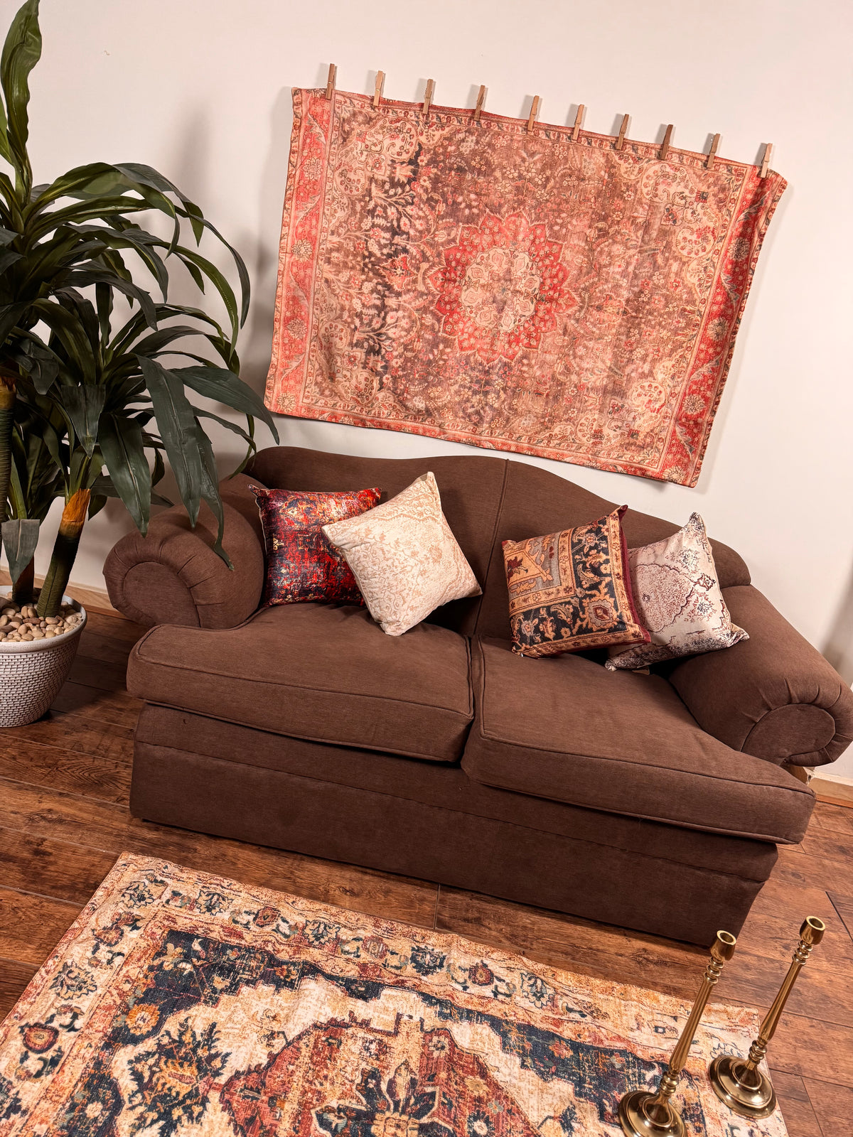 Vintage Destressed Wall Tapestry
