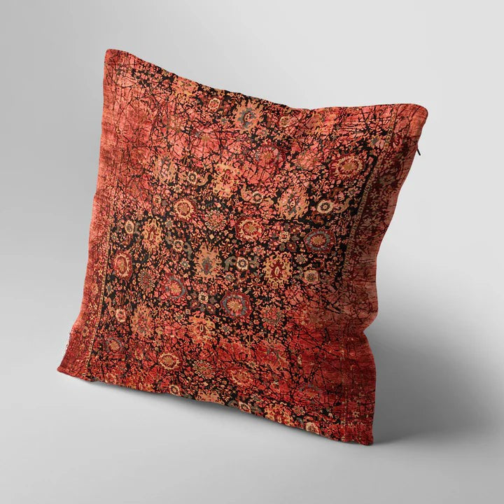 Textured Orange  Cushion Cover