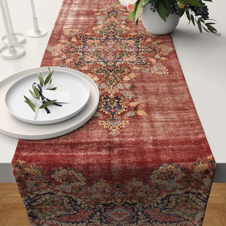 Vintage Destressed Table Runner