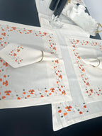 Rush Luxury Embroidered Table Linen Collection – 100% Egyptian Cotton & Linen