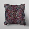 Sophia Jewel Ruby Red & Grey Distressed Cushion Cover
