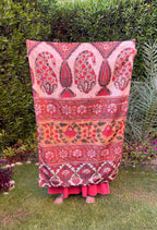 Red Kilim Style Wall Tapestry