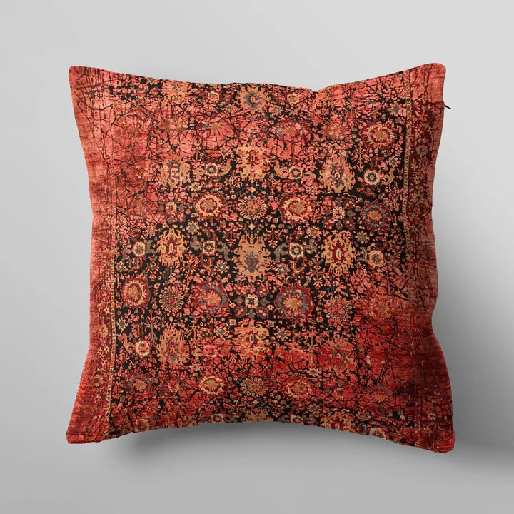 Textured Orange  Cushion Cover