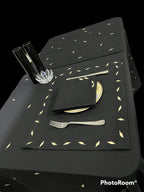 Leaf Luxury Embroidered Table Linen Collection – 100% Egyptian Cotton & Linen