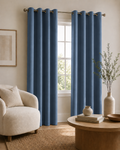 Premium 100% Blackout Curtains – BLUE
