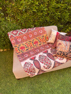 Red Kilim Style Wall Tapestry