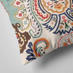 Bohemian Paisley Print Cushion Cover