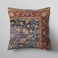 Navy Blue & Burgundy Turkish Cushion Cover