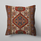 Geometric Rug Pattern Cushion Cover