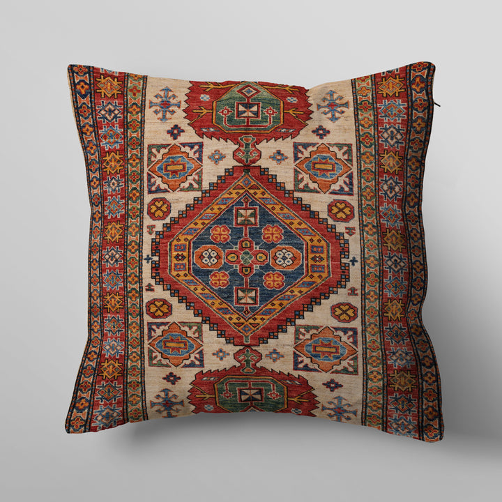 Geometric Rug Pattern Cushion Cover