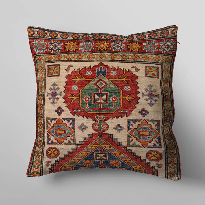 Vintage Hand - Knotted Turkish Rug Cushion Cover