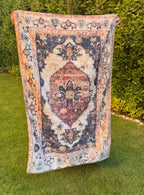 Beige Kilim Style Wall Tapestry