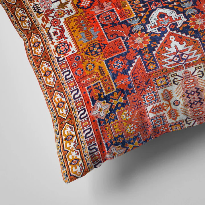 Vintage Tiles And Geometric Cushion Cover