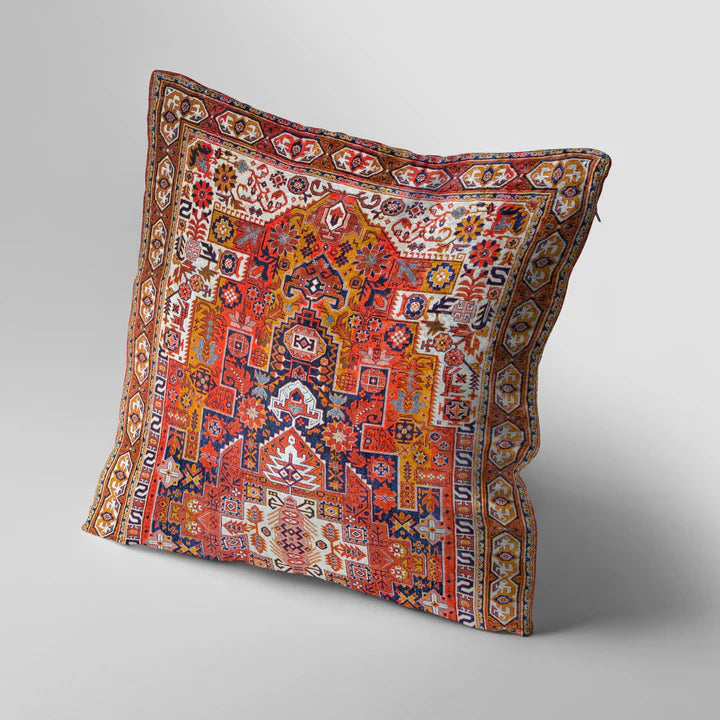 Vintage Tiles And Geometric Cushion Cover