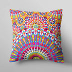 Vibrant Moroccan Geometric Cushion Cover